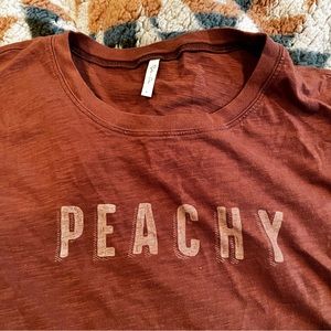 ROOLEE Rylee and cru peachy tee size L